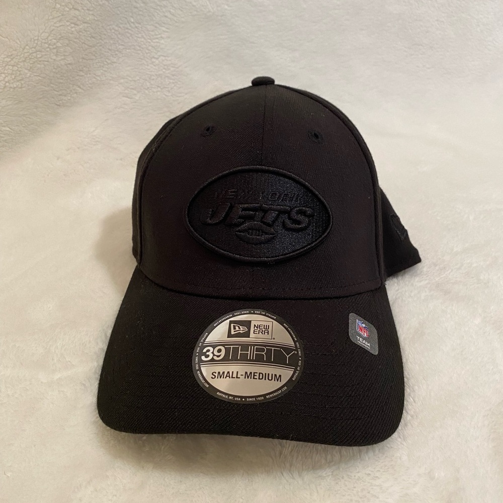 New Era New York Jets 39THIRTY Black Cap Small/Medium Football